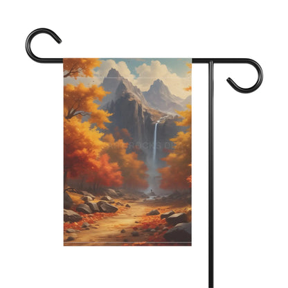 Autumn Landscape Garden Banner Fall Home Decor Seasonal Outdoor Flag Nature Lovers Gift Thanksgiving Decoration - 12’’