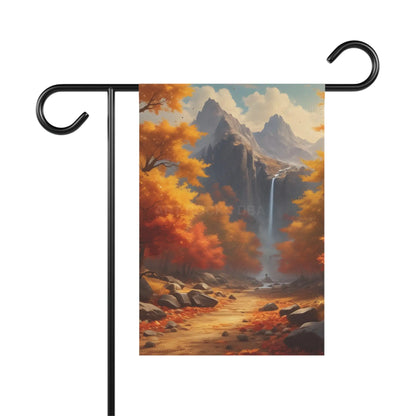 Autumn Landscape Garden Banner Fall Home Decor Seasonal Outdoor Flag Nature Lovers Gift Thanksgiving Decoration - 12’’