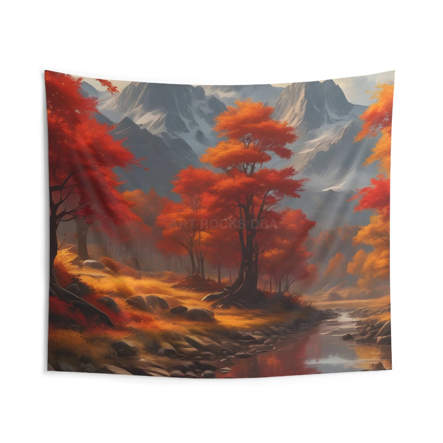Autumn Landscape Wall Tapestry Cozy Home Decor Bohemian Wall Art Nature Lover Gift Fall Aesthetic Decor Scenic