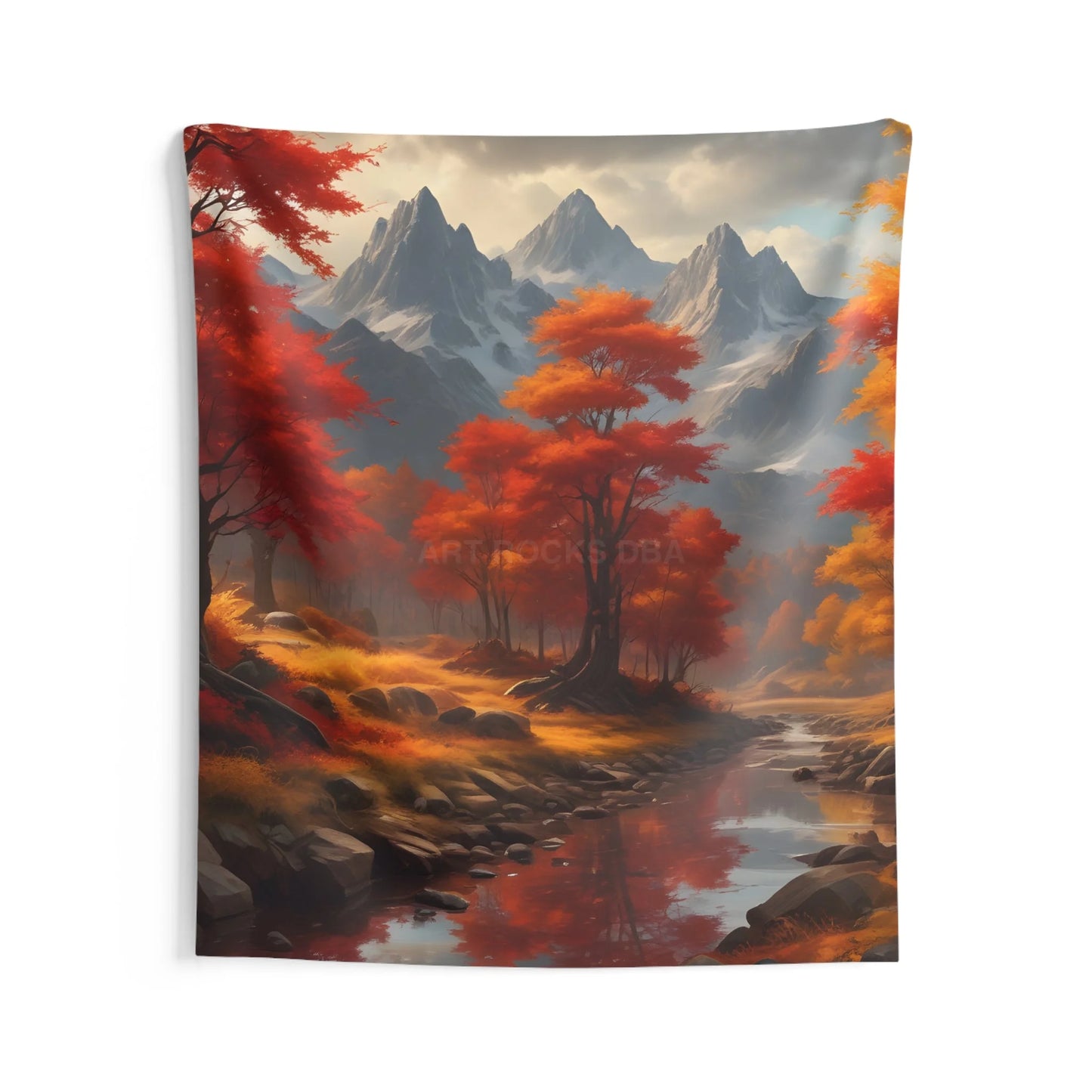 Autumn Landscape Wall Tapestry Cozy Home Decor Bohemian Wall Art Nature Lover Gift Fall Aesthetic Decor Scenic