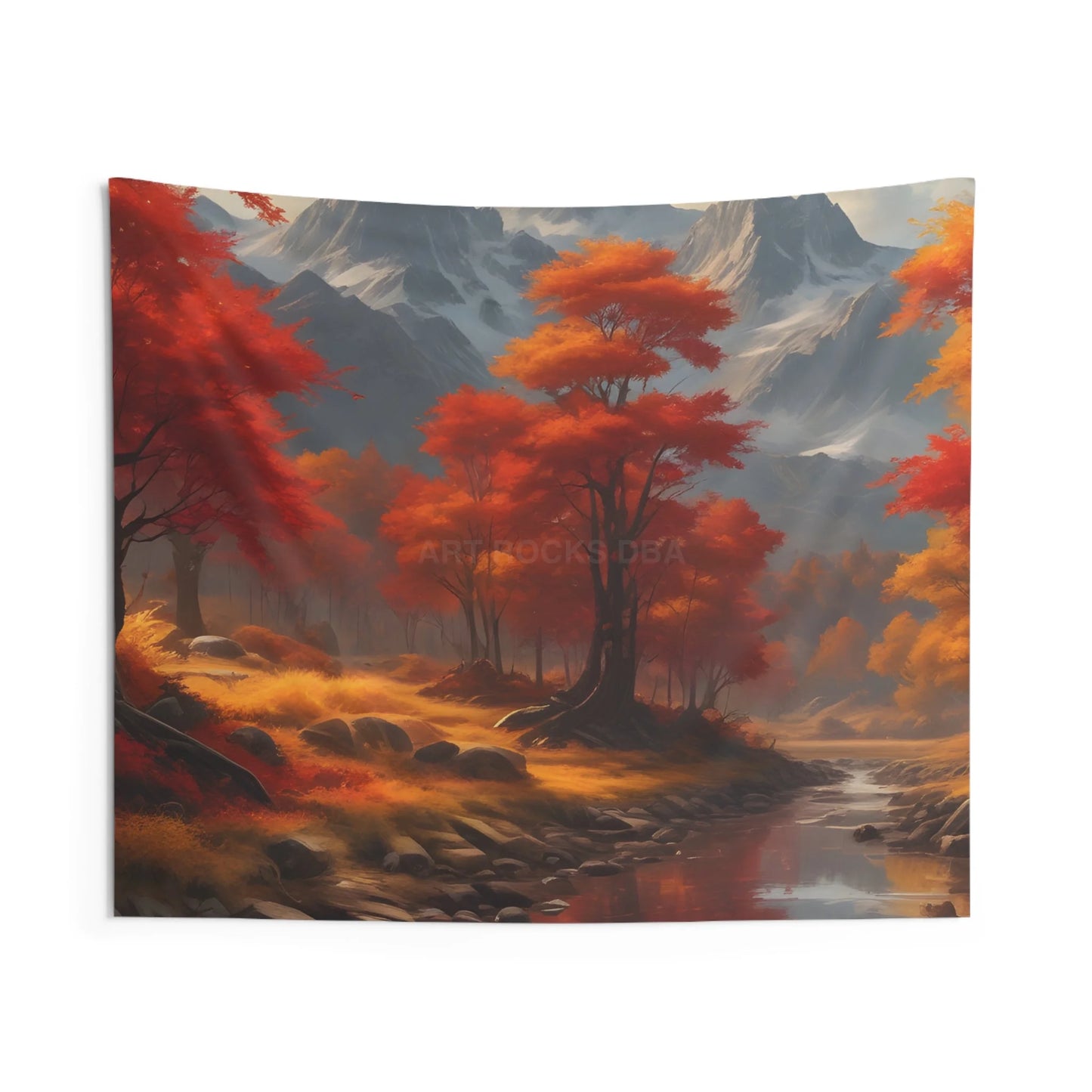 Autumn Landscape Wall Tapestry Cozy Home Decor Bohemian Wall Art Nature Lover Gift Fall Aesthetic Decor Scenic