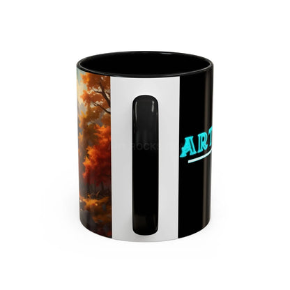 Autumn Mountain Coffee Mug — Scenic Fall Landscape Accent Mug (11/15oz) - Mug