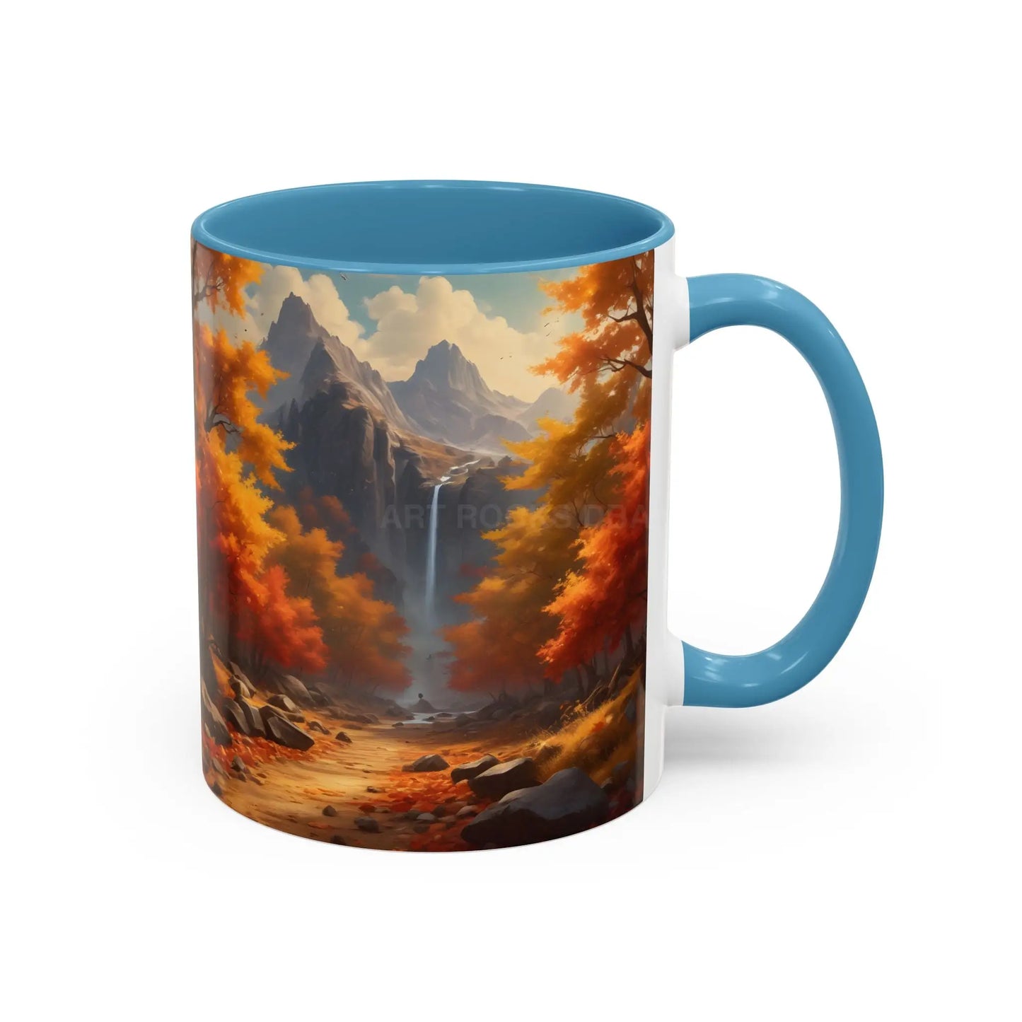 Autumn Mountain Coffee Mug — Scenic Fall Landscape Accent Mug (11/15oz) - Mug