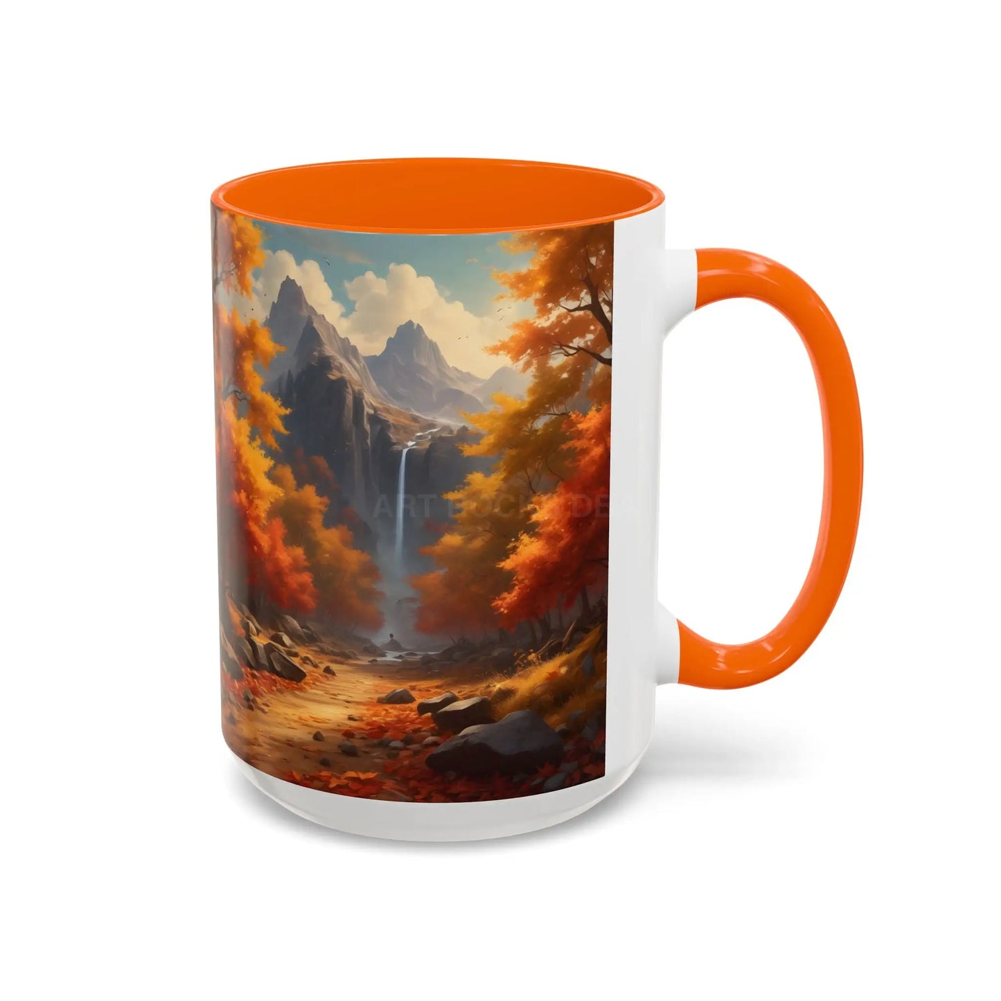 Autumn Mountain Coffee Mug — Scenic Fall Landscape Accent Mug (11/15oz) - Mug