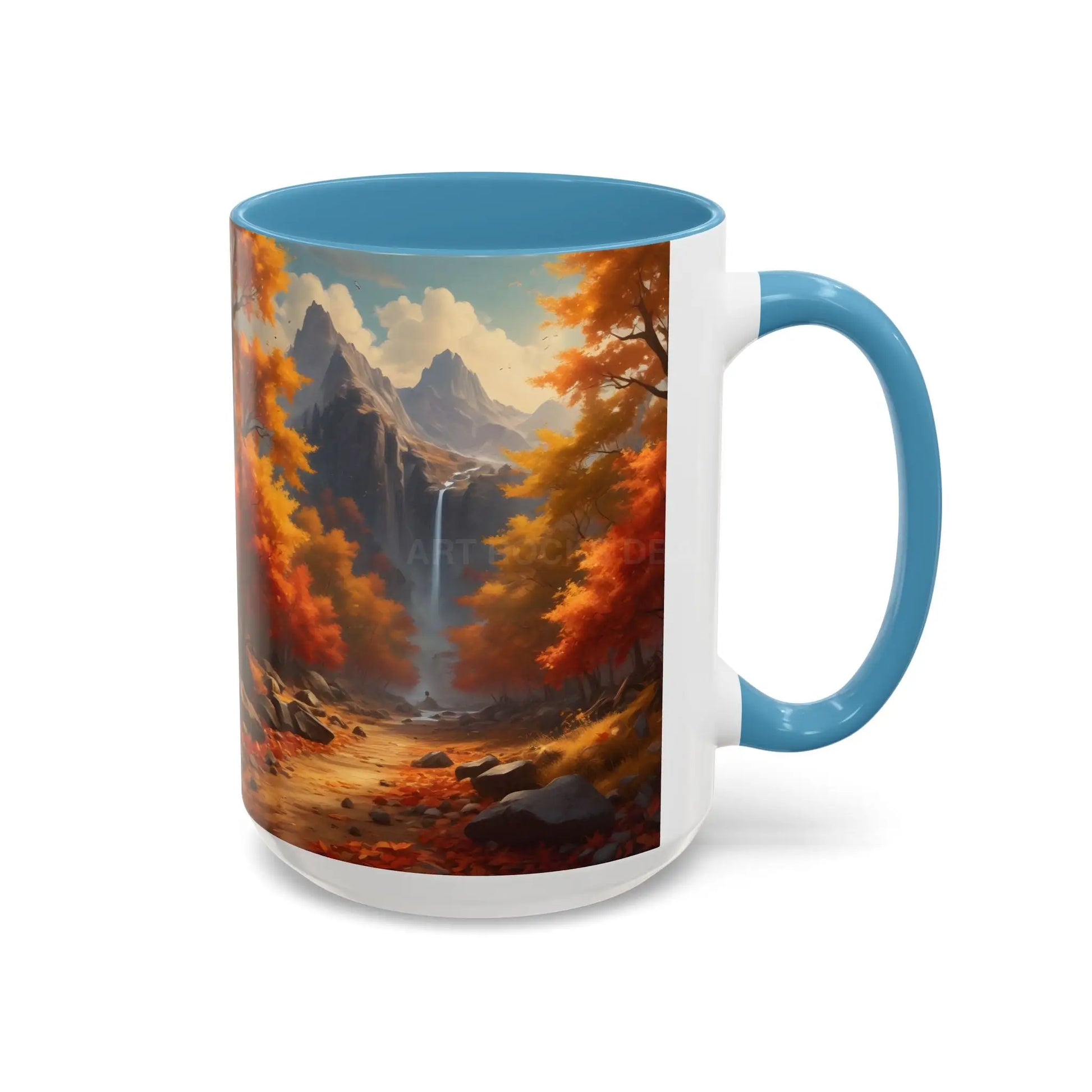 Autumn Mountain Coffee Mug — Scenic Fall Landscape Accent Mug (11/15oz) - Mug
