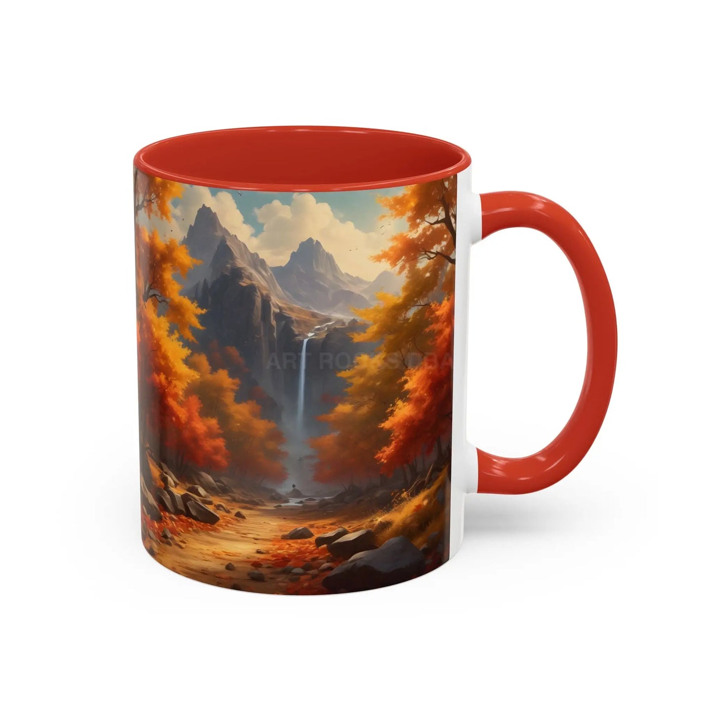 Autumn Mountain Coffee Mug — Scenic Fall Landscape Accent Mug (11/15oz) - Mug