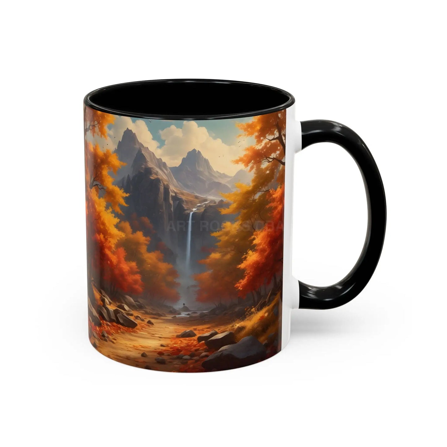 Autumn Mountain Coffee Mug — Scenic Fall Landscape Accent Mug (11/15oz) - Mug