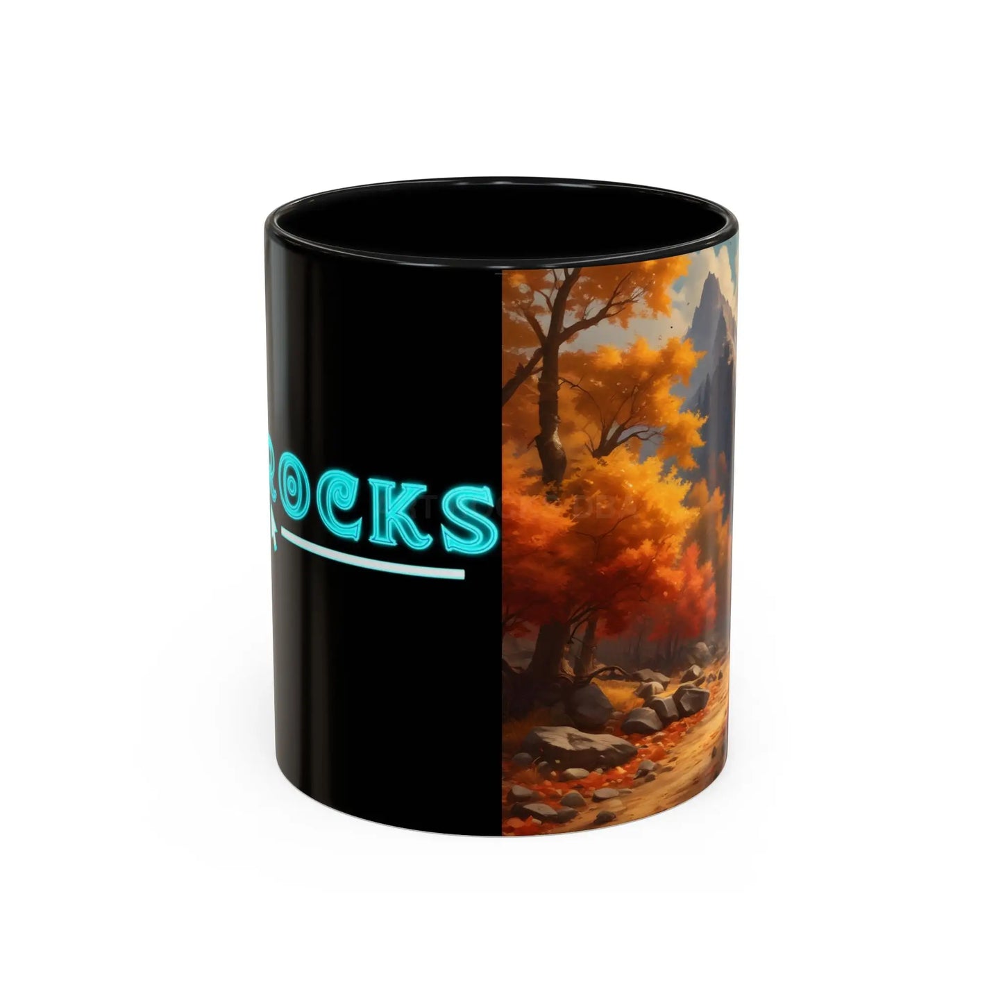 Autumn Mountain Coffee Mug — Scenic Fall Landscape Accent Mug (11/15oz) - Mug