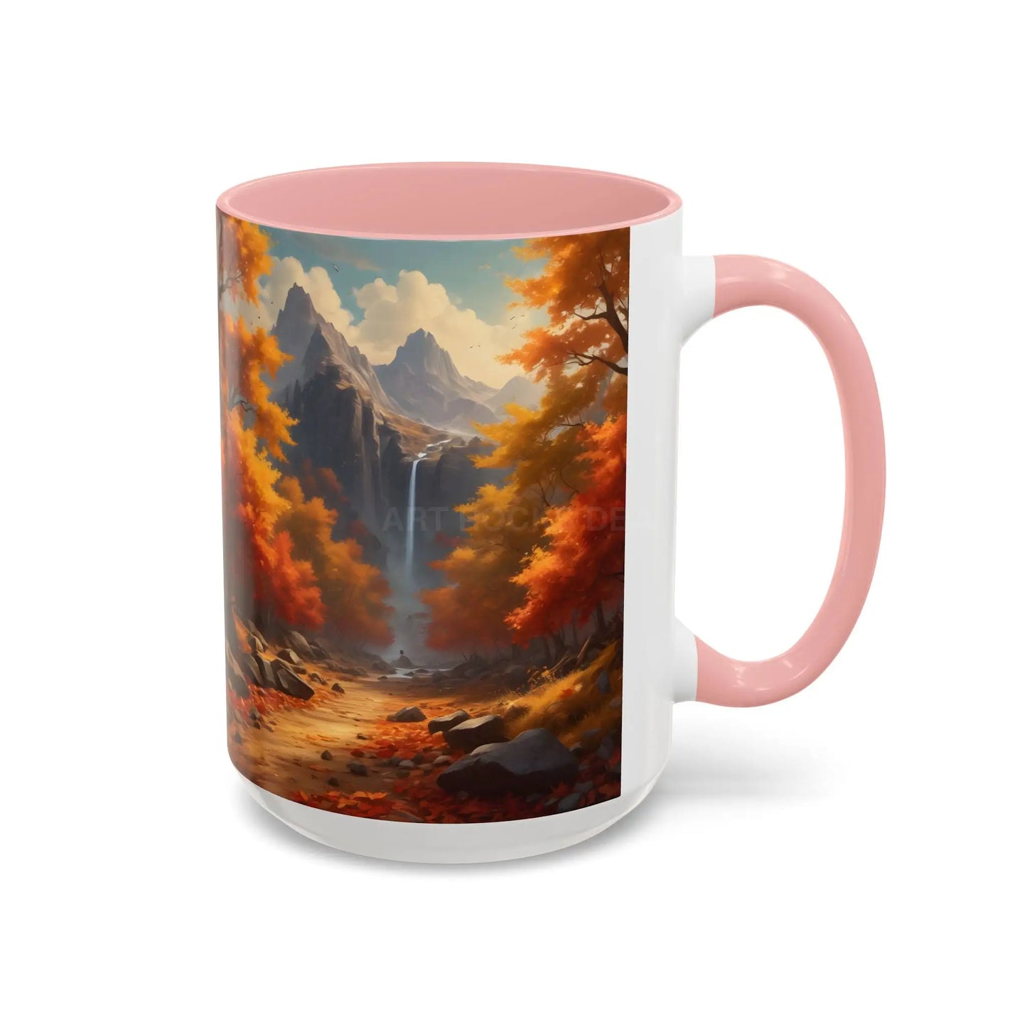Autumn Mountain Coffee Mug — Scenic Fall Landscape Accent Mug (11/15oz) - Mug