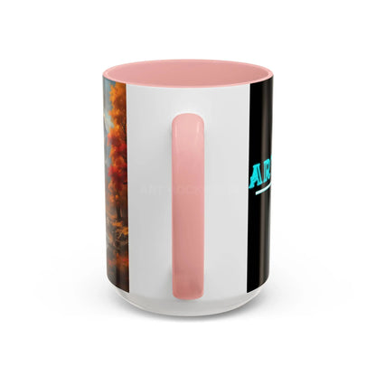 Autumn Mountain Landscape Coffee Mug — Scenic Fall River 11/15oz Accent Mug - Mug