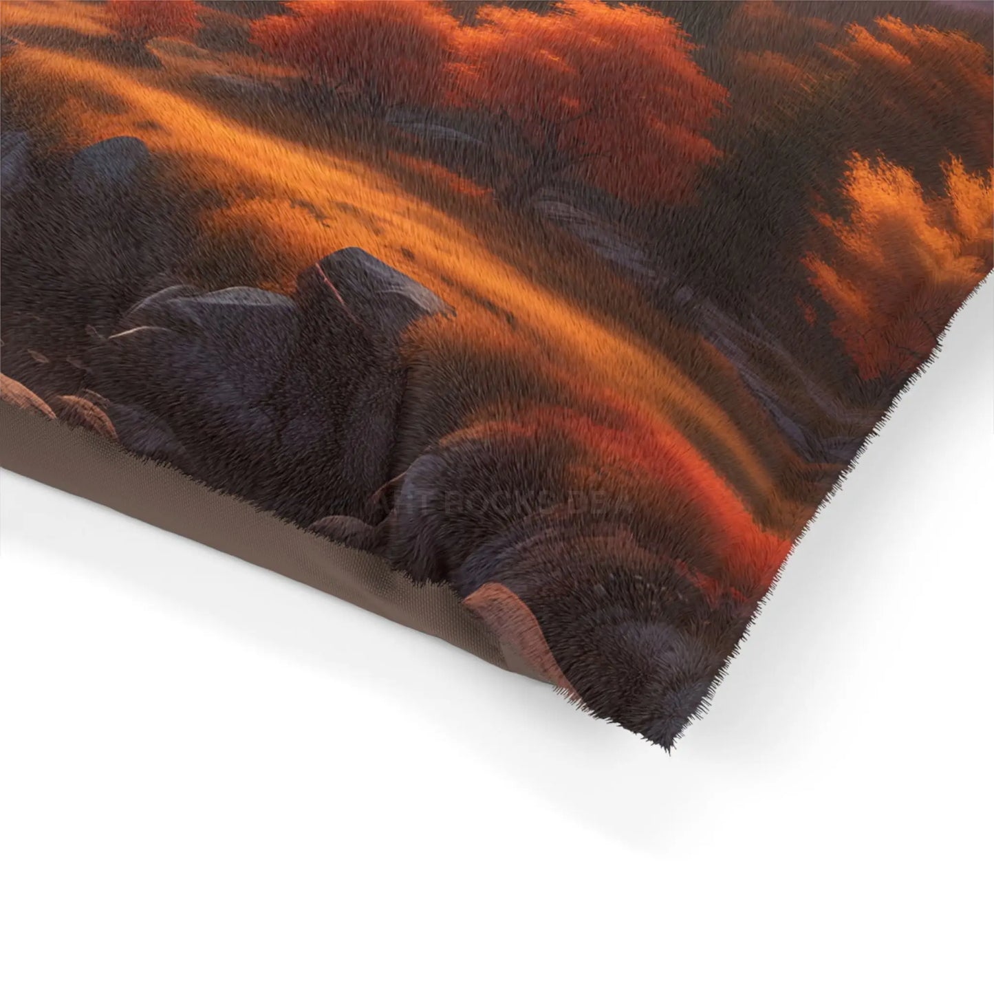 Autumn Mountain Landscape Pet Bed — Cozy Scenic Dog & Cat Pillow - Pets