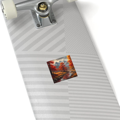 Autumn Mountains Landscape Stickers Fall Decor Nature Lover Gifts Outdoor Gear Seasonal Decorations Wall Art Aesthetic