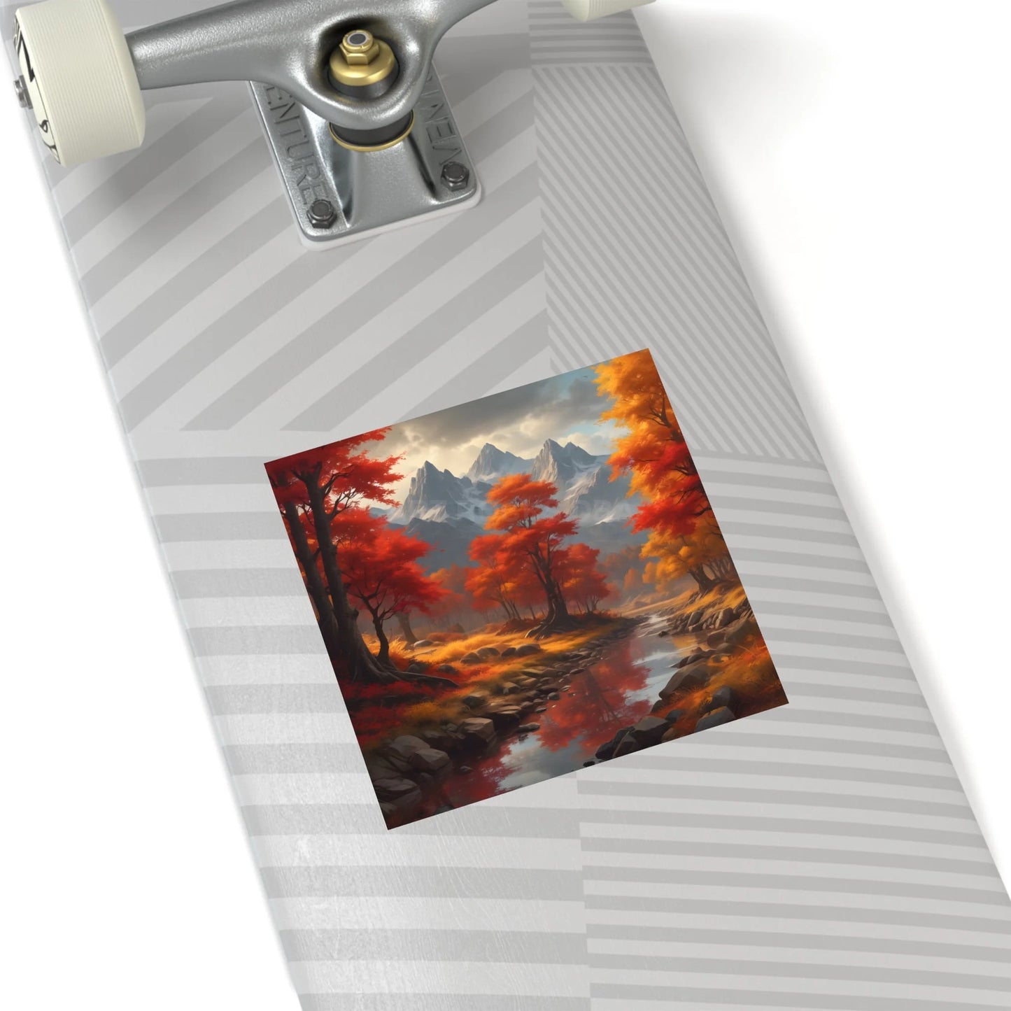 Autumn Mountains Landscape Stickers Fall Decor Nature Lover Gifts Outdoor Gear Seasonal Decorations Wall Art Aesthetic