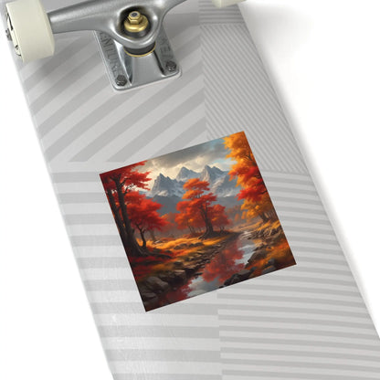 Autumn Mountains Landscape Stickers Fall Decor Nature Lover Gifts Outdoor Gear Seasonal Decorations Wall Art Aesthetic