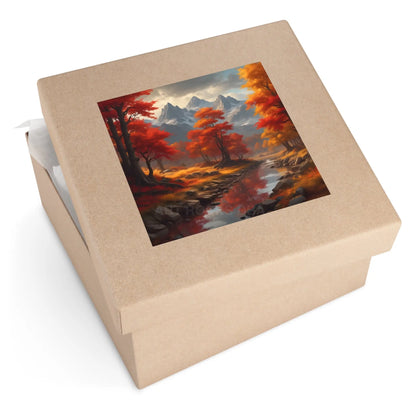 Autumn Mountains Landscape Stickers Fall Decor Nature Lover Gifts Outdoor Gear Seasonal Decorations Wall Art Aesthetic