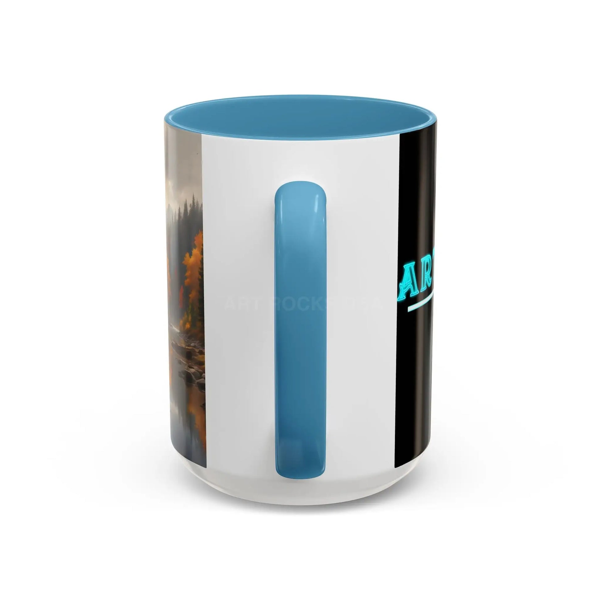 Autumn River Coffee Mug - Scenic Fall Landscape Accent Mug (11/15oz) - Mug