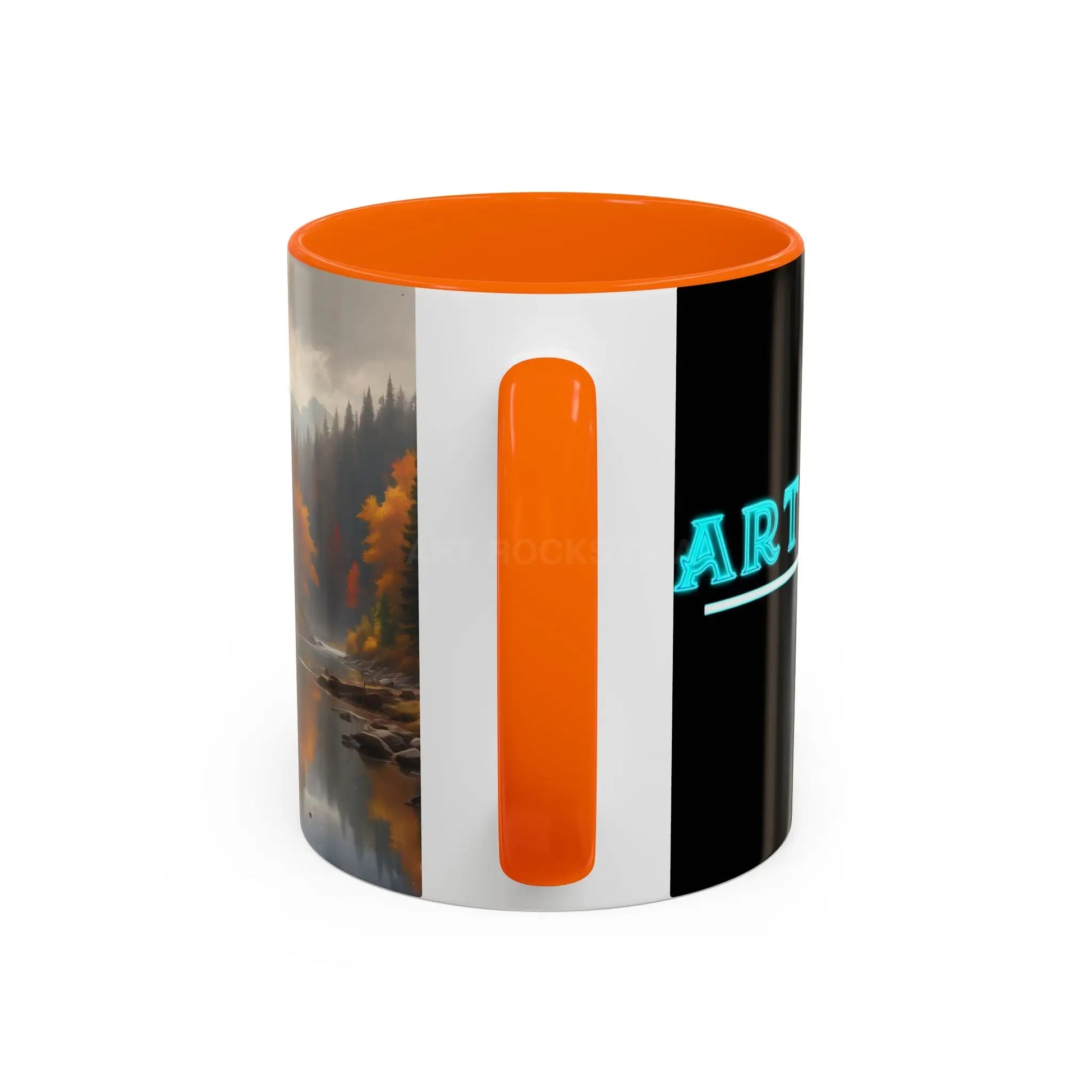 Autumn River Coffee Mug - Scenic Fall Landscape Accent Mug (11/15oz) - Mug