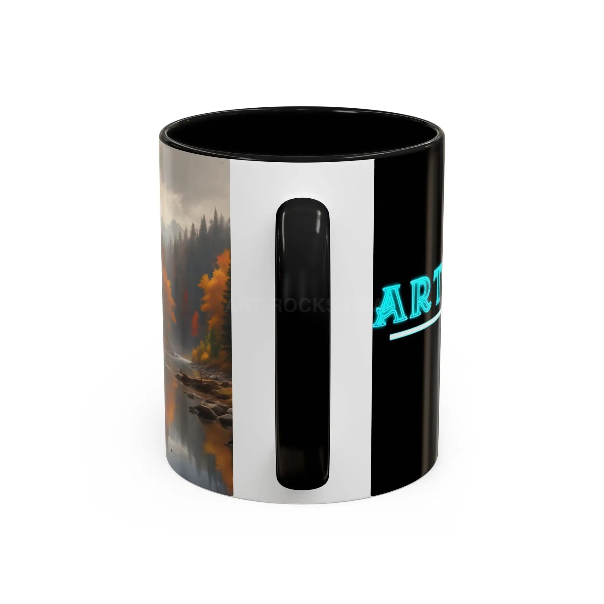 Autumn River Coffee Mug - Scenic Fall Landscape Accent Mug (11/15oz) - Mug