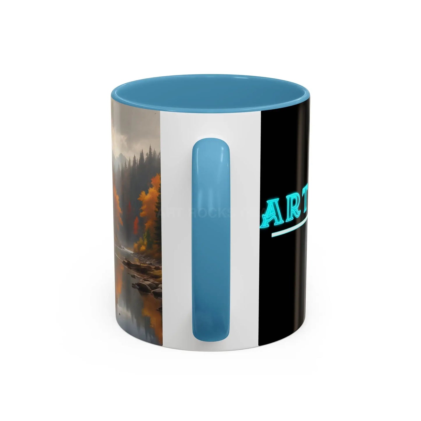 Autumn River Coffee Mug - Scenic Fall Landscape Accent Mug (11/15oz) - Mug