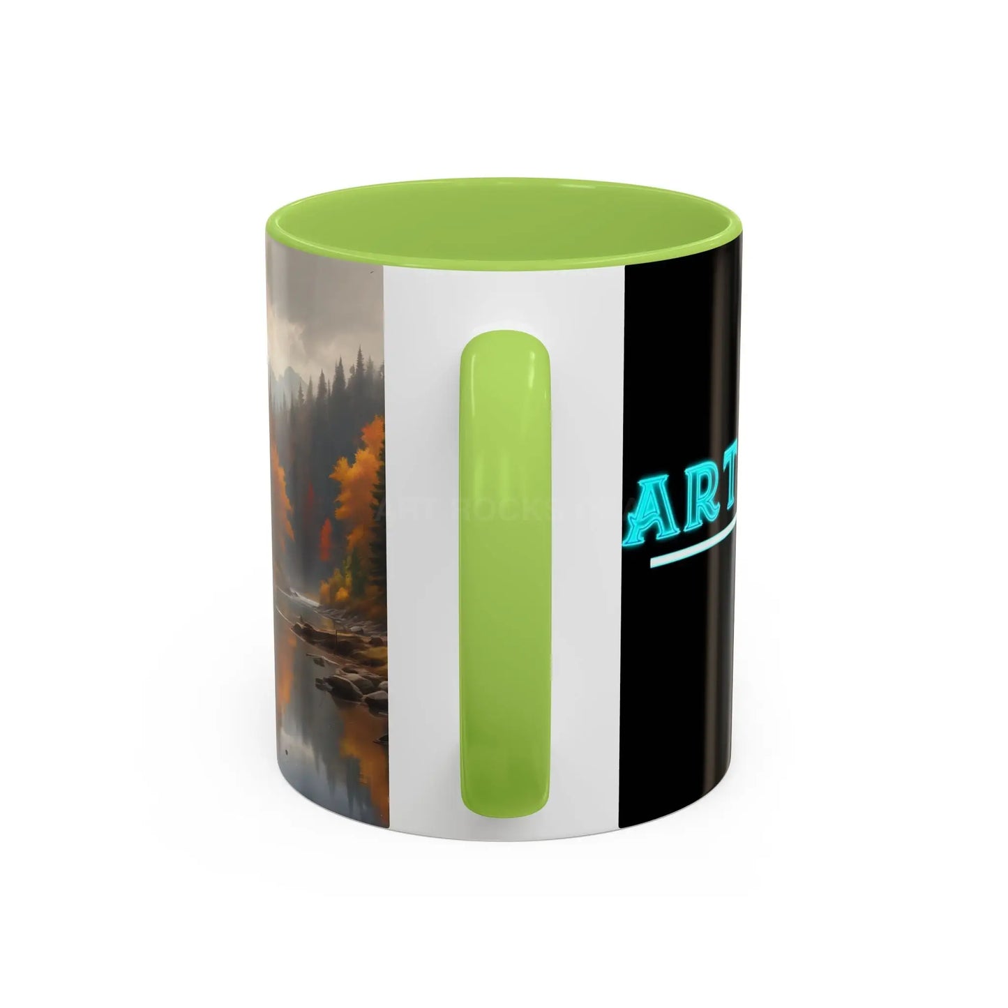 Autumn River Coffee Mug - Scenic Fall Landscape Accent Mug (11/15oz) - Mug