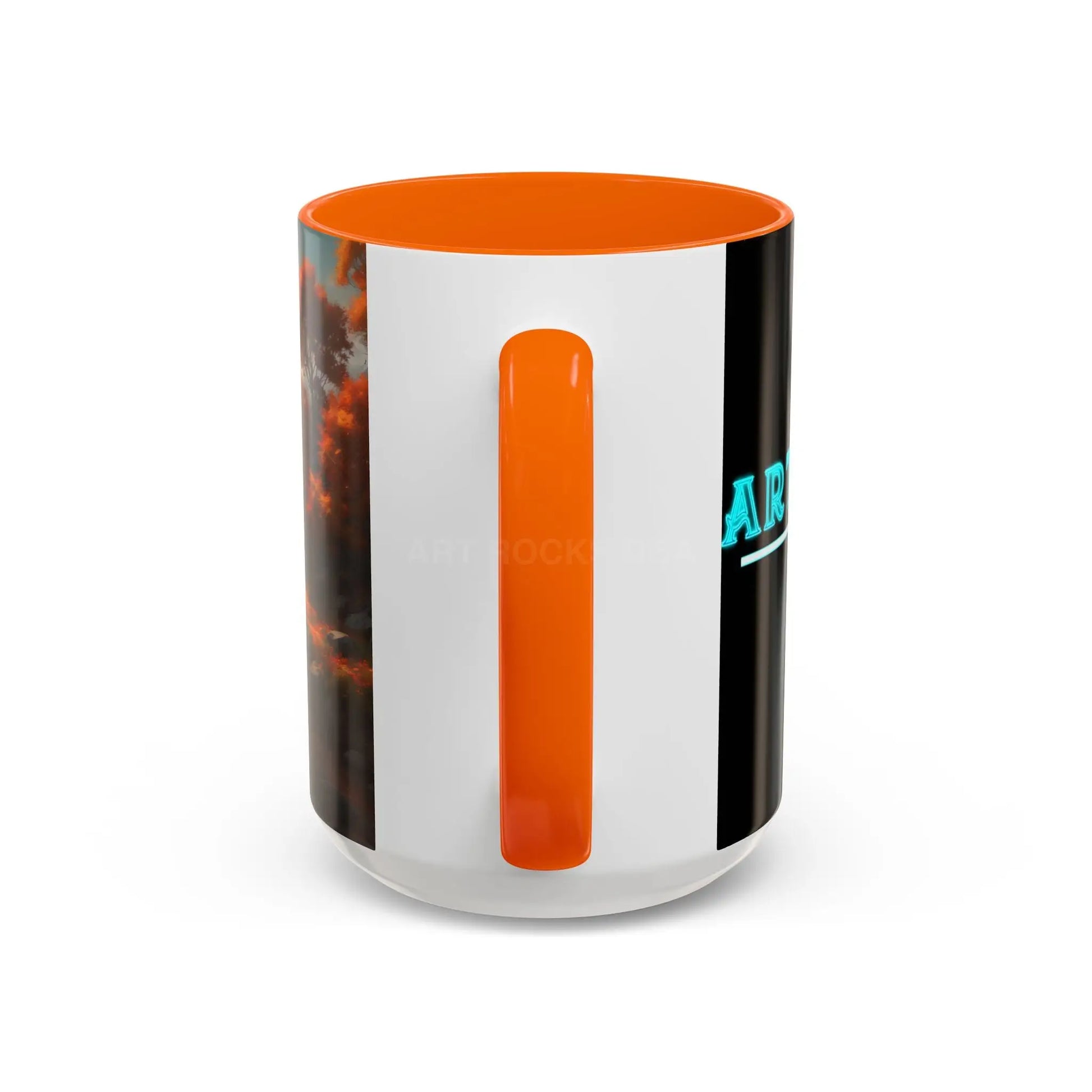 Autumn River Landscape Accent Coffee Mug – Scenic Fall Cabin Decor (11/15oz) - Mug