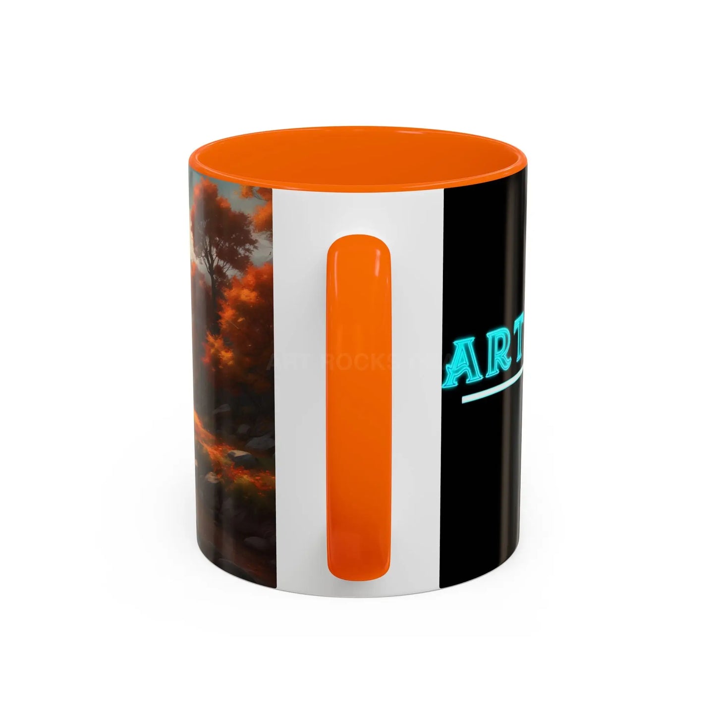 Autumn River Landscape Accent Coffee Mug – Scenic Fall Cabin Decor (11/15oz) - Mug