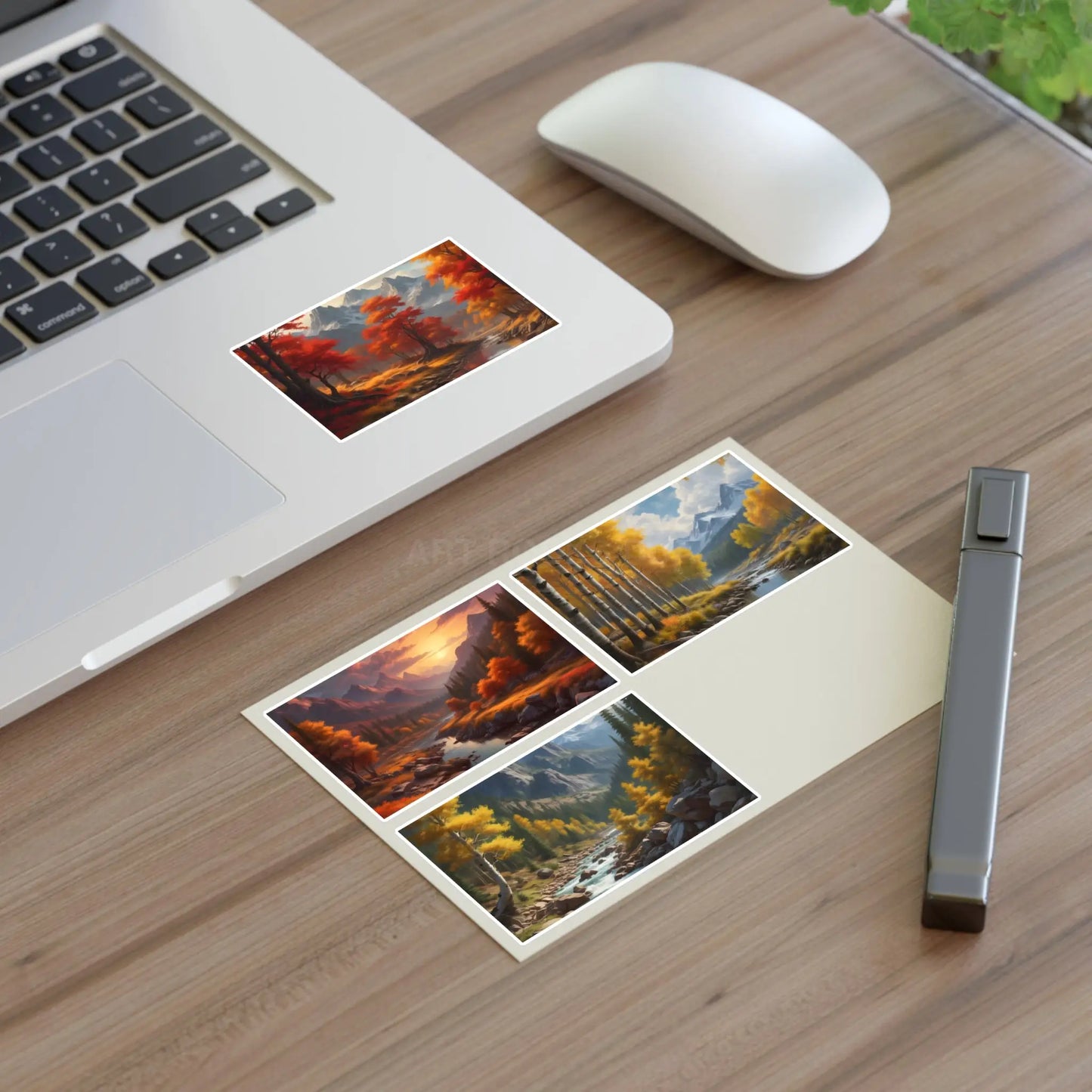 Autumn Trees Landscape Sticker Sheets Nature Decor Fall Aesthetic Stickers Scrapbooking Supplies Artful Gift Ideas