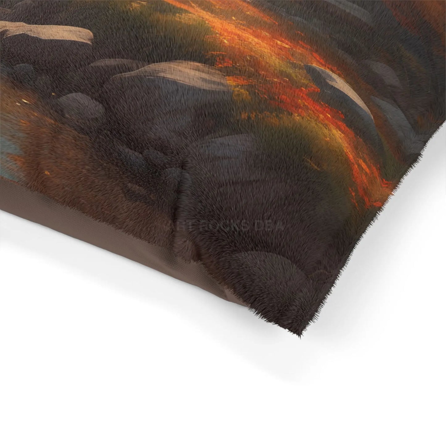 Autumn Valley Pet Bed — Cozy Scenic Dog & Cat Cushion - Pets