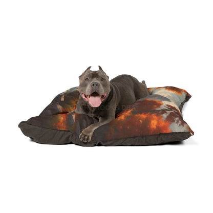 Autumn Valley Pet Bed — Cozy Scenic Dog & Cat Cushion - Pets