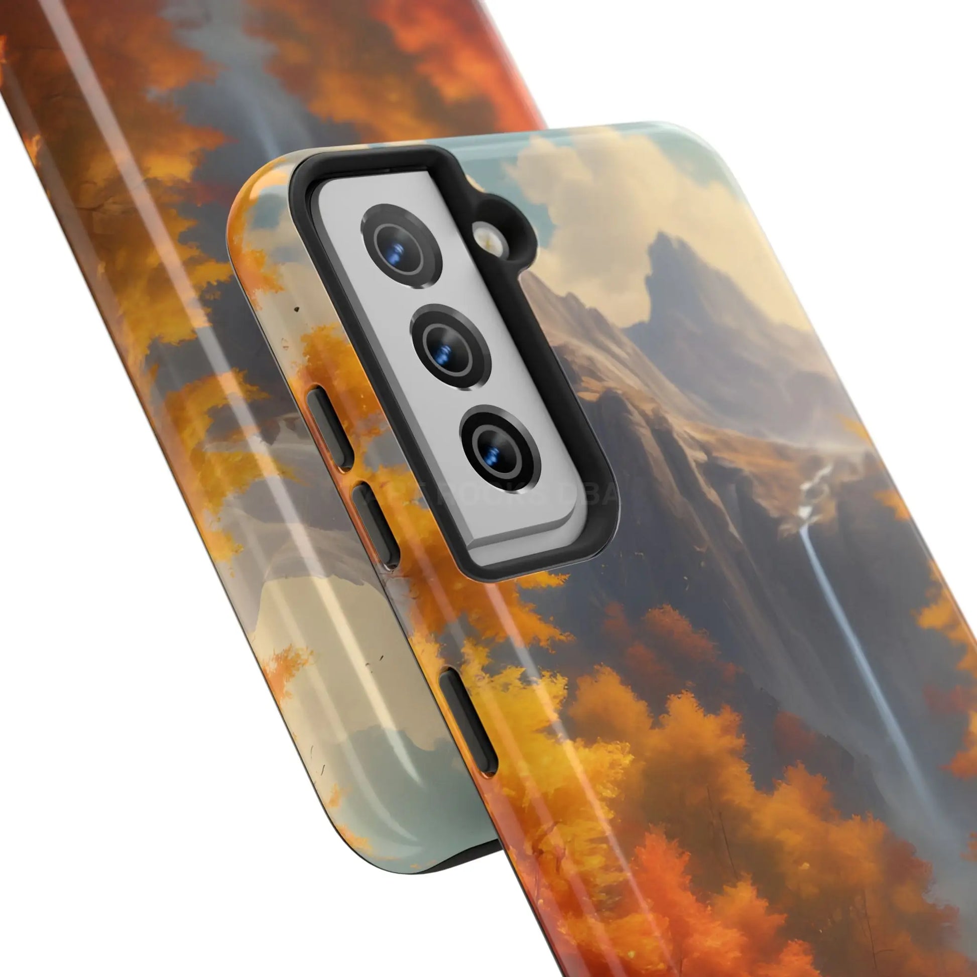 Autumn Waterfall Phone Cases Tough Phone Cover for Nature Lovers Fall Aesthetic Accessories Durable Protection Perfect