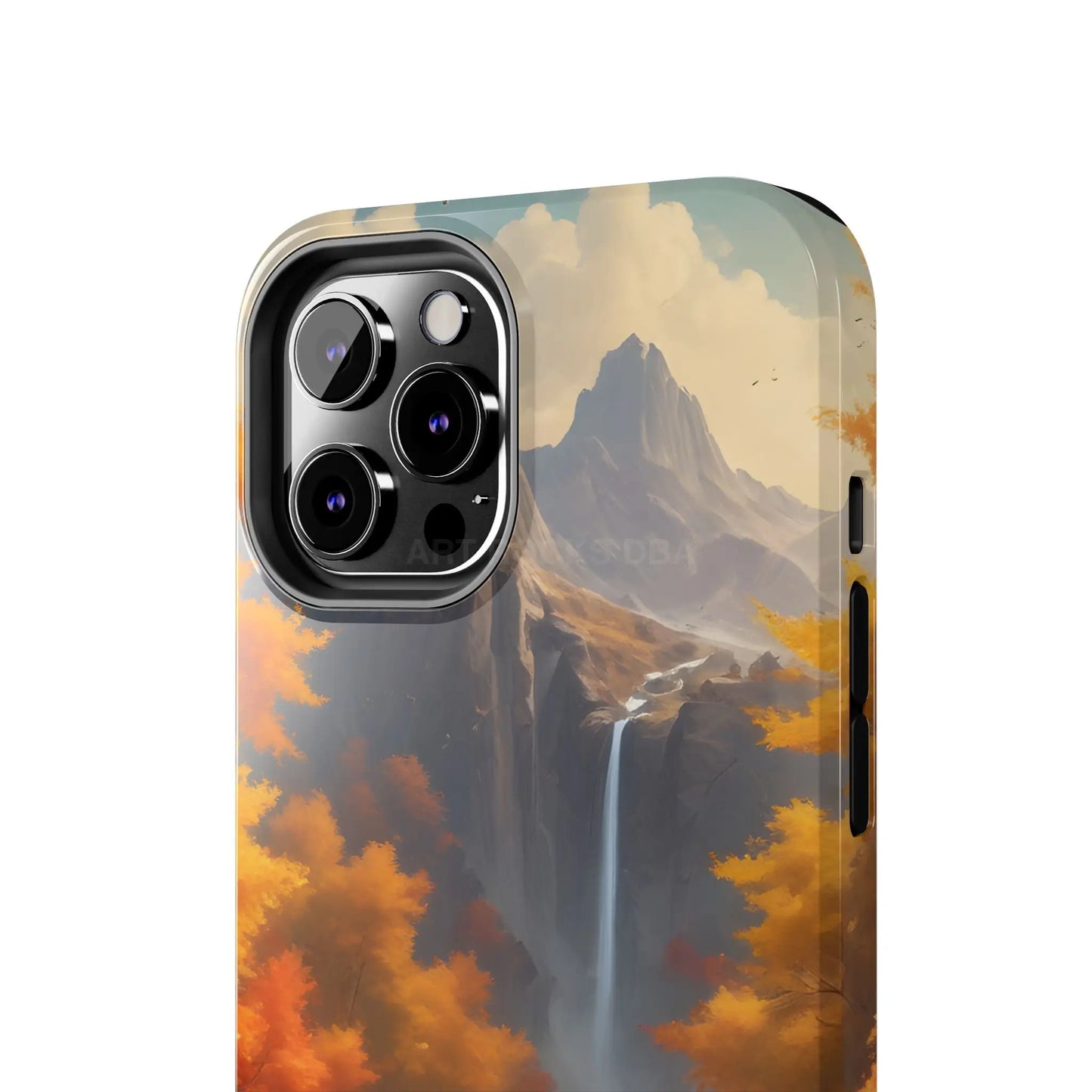 Autumn Waterfall Phone Cases Tough Phone Cover for Nature Lovers Fall Aesthetic Accessories Durable Protection Perfect
