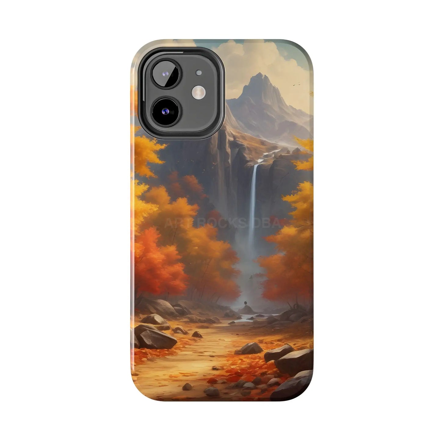 Autumn Waterfall Phone Cases Tough Phone Cover for Nature Lovers Fall Aesthetic Accessories Durable Protection Perfect