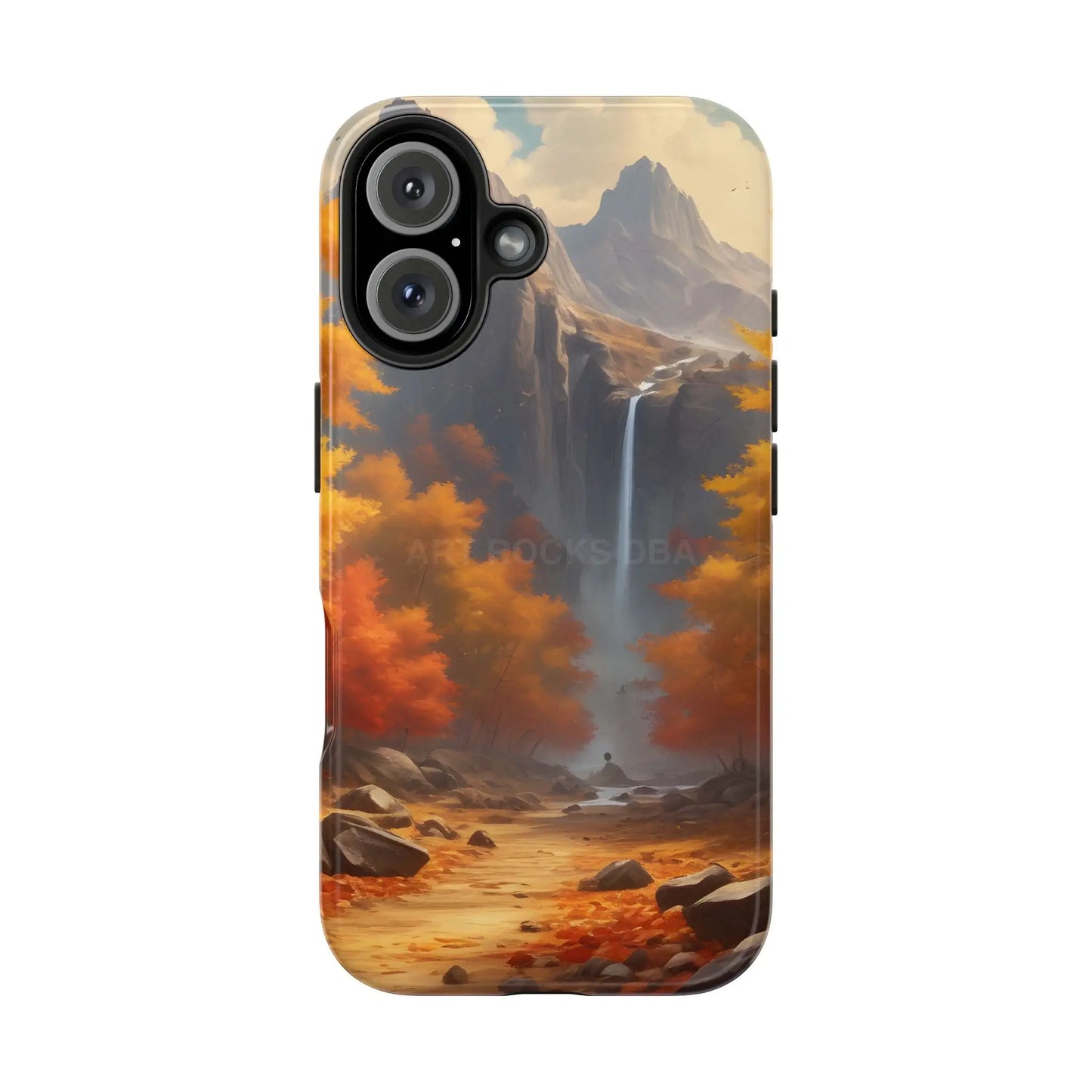 Autumn Waterfall Phone Cases Tough Phone Cover for Nature Lovers Fall Aesthetic Accessories Durable Protection Perfect