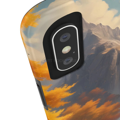 Autumn Waterfall Phone Cases Tough Phone Cover for Nature Lovers Fall Aesthetic Accessories Durable Protection Perfect