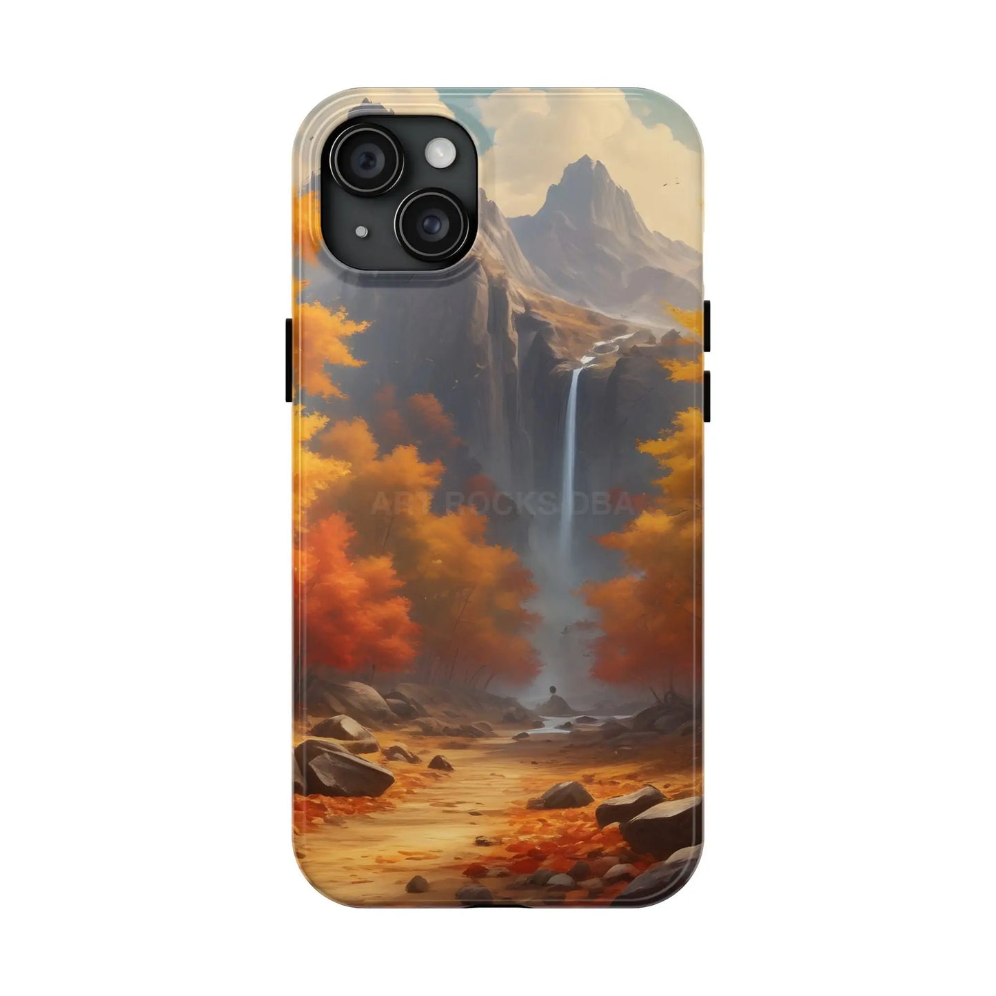 Autumn Waterfall Phone Cases Tough Phone Cover for Nature Lovers Fall Aesthetic Accessories Durable Protection Perfect