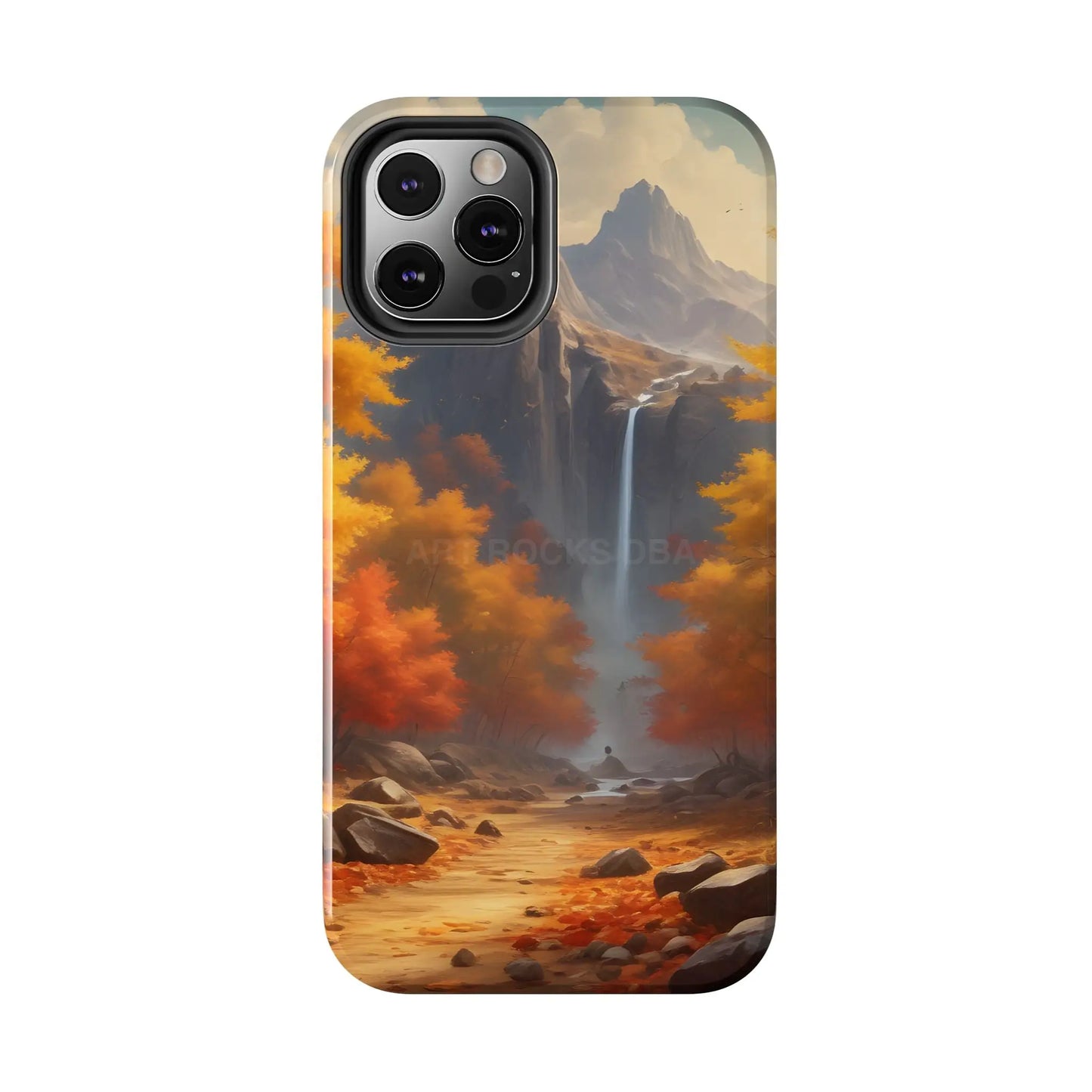 Autumn Waterfall Phone Cases Tough Phone Cover for Nature Lovers Fall Aesthetic Accessories Durable Protection Perfect