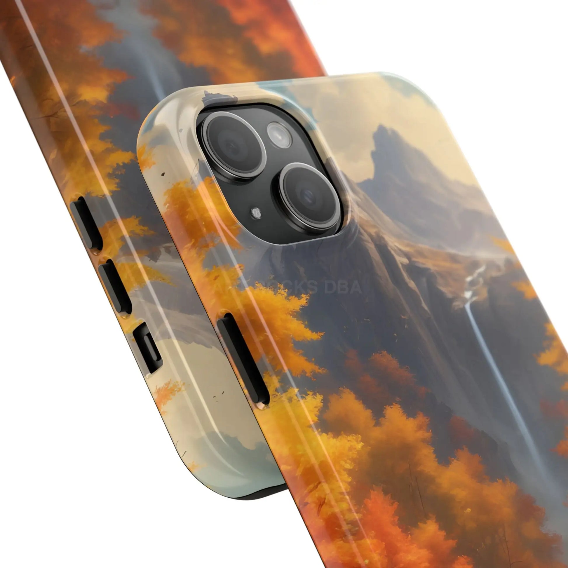 Autumn Waterfall Phone Cases Tough Phone Cover for Nature Lovers Fall Aesthetic Accessories Durable Protection Perfect