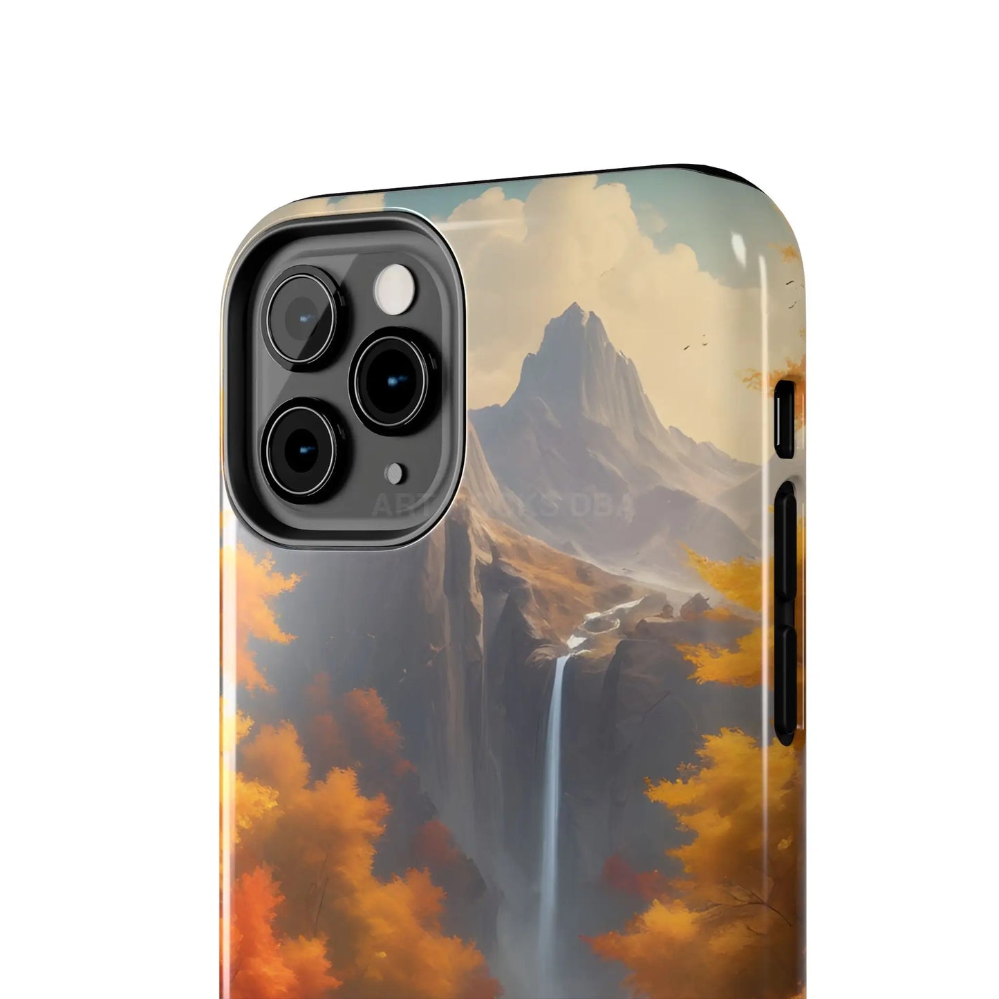 Autumn Waterfall Phone Cases Tough Phone Cover for Nature Lovers Fall Aesthetic Accessories Durable Protection Perfect
