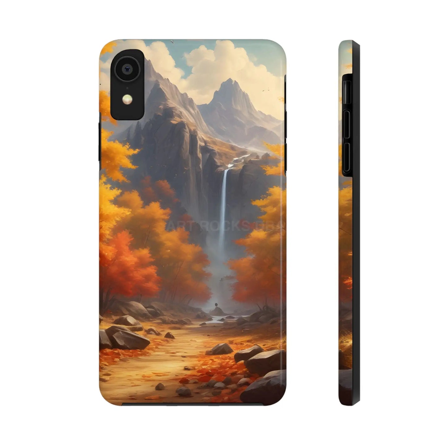 Autumn Waterfall Phone Cases Tough Phone Cover for Nature Lovers Fall Aesthetic Accessories Durable Protection Perfect