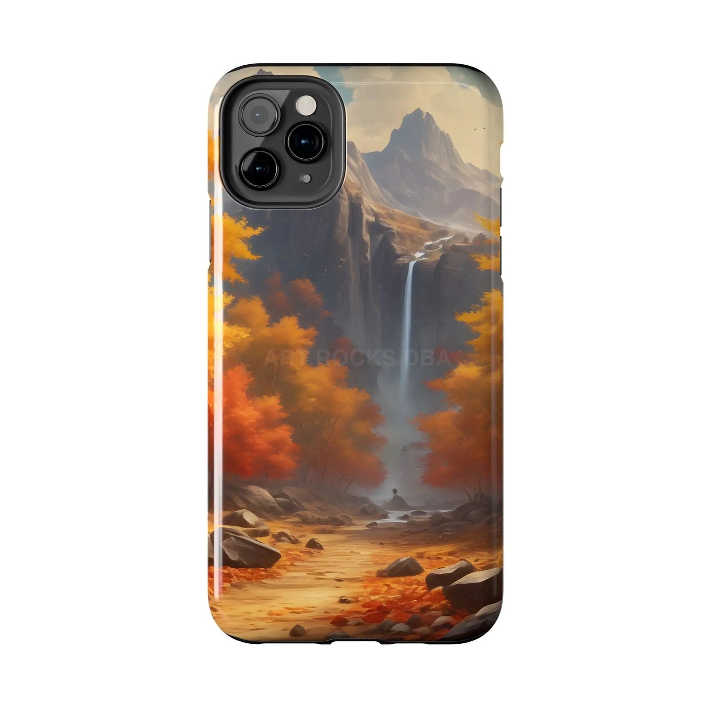 Autumn Waterfall Phone Cases Tough Phone Cover for Nature Lovers Fall Aesthetic Accessories Durable Protection Perfect