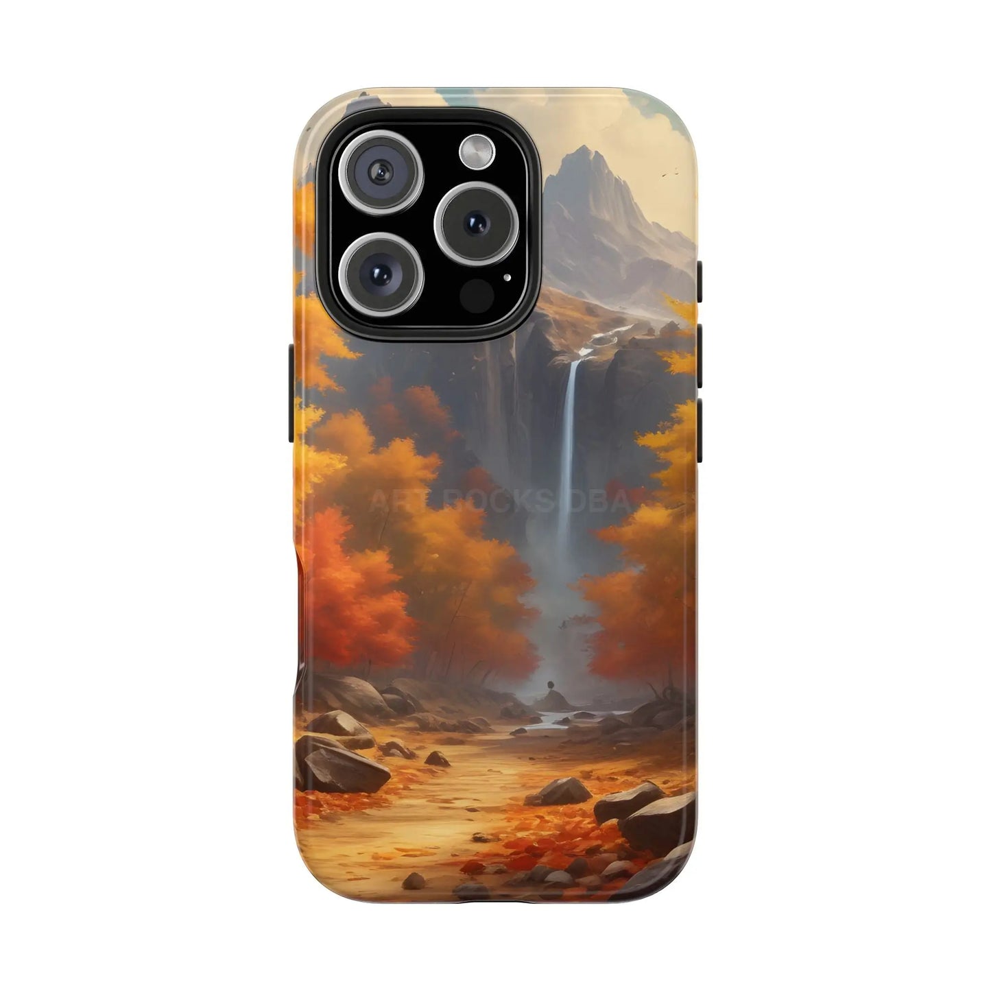 Autumn Waterfall Phone Cases Tough Phone Cover for Nature Lovers Fall Aesthetic Accessories Durable Protection Perfect