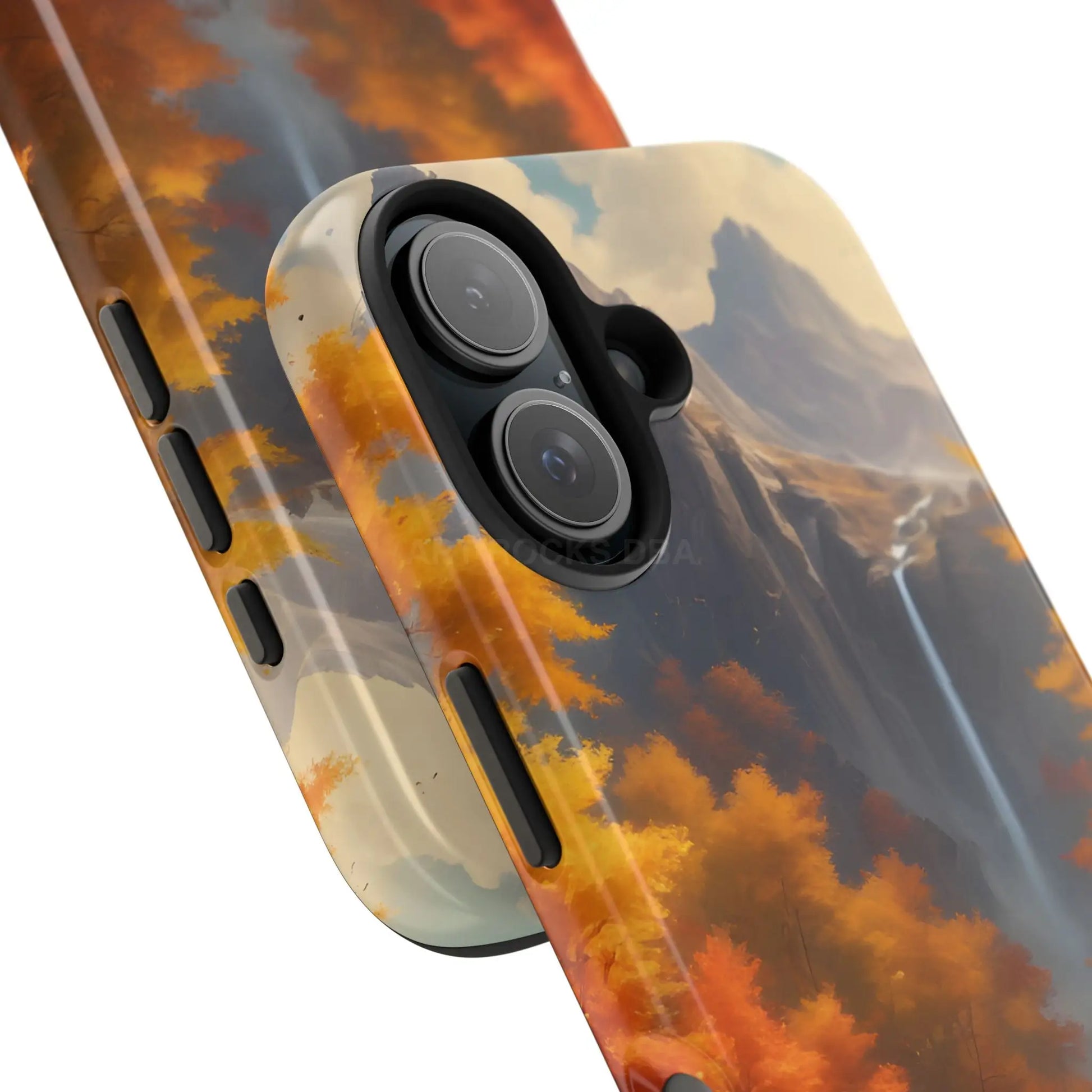 Autumn Waterfall Phone Cases Tough Phone Cover for Nature Lovers Fall Aesthetic Accessories Durable Protection Perfect