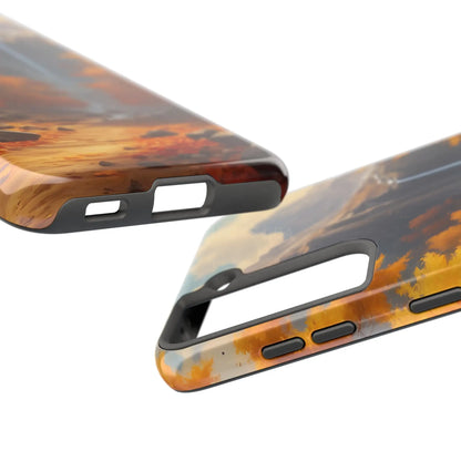 Autumn Waterfall Phone Cases Tough Phone Cover for Nature Lovers Fall Aesthetic Accessories Durable Protection Perfect