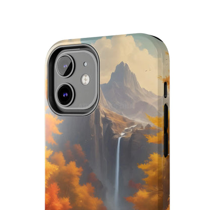 Autumn Waterfall Phone Cases Tough Phone Cover for Nature Lovers Fall Aesthetic Accessories Durable Protection Perfect