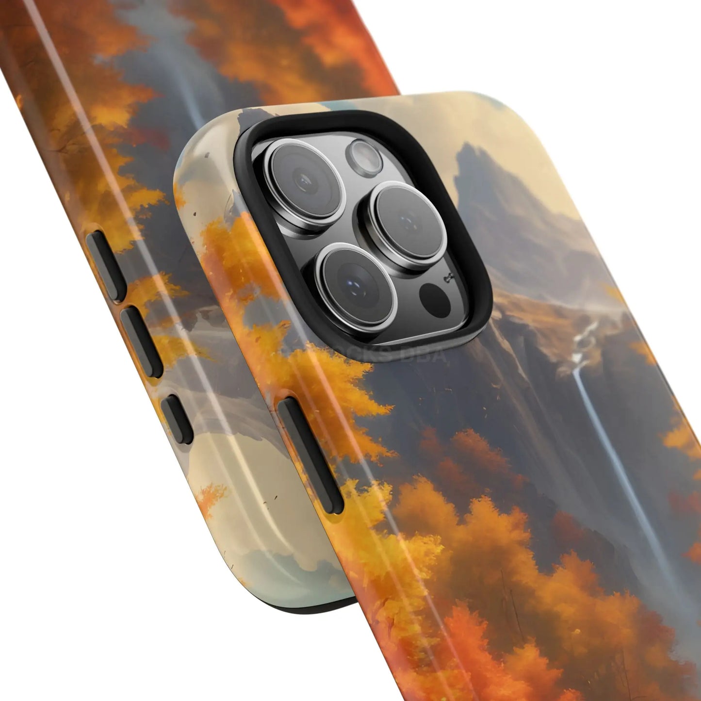 Autumn Waterfall Phone Cases Tough Phone Cover for Nature Lovers Fall Aesthetic Accessories Durable Protection Perfect