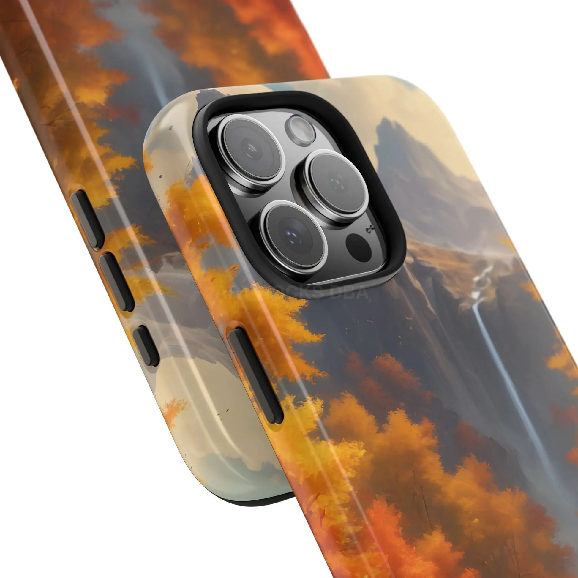 Autumn Waterfall Phone Cases Tough Phone Cover for Nature Lovers Fall Aesthetic Accessories Durable Protection Perfect