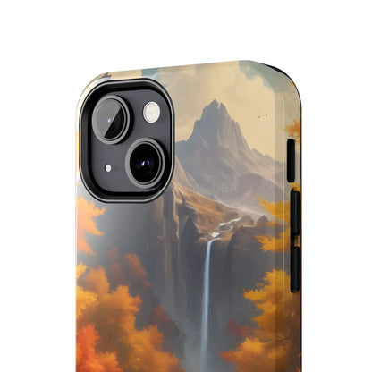 Autumn Waterfall Phone Cases Tough Phone Cover for Nature Lovers Fall Aesthetic Accessories Durable Protection Perfect