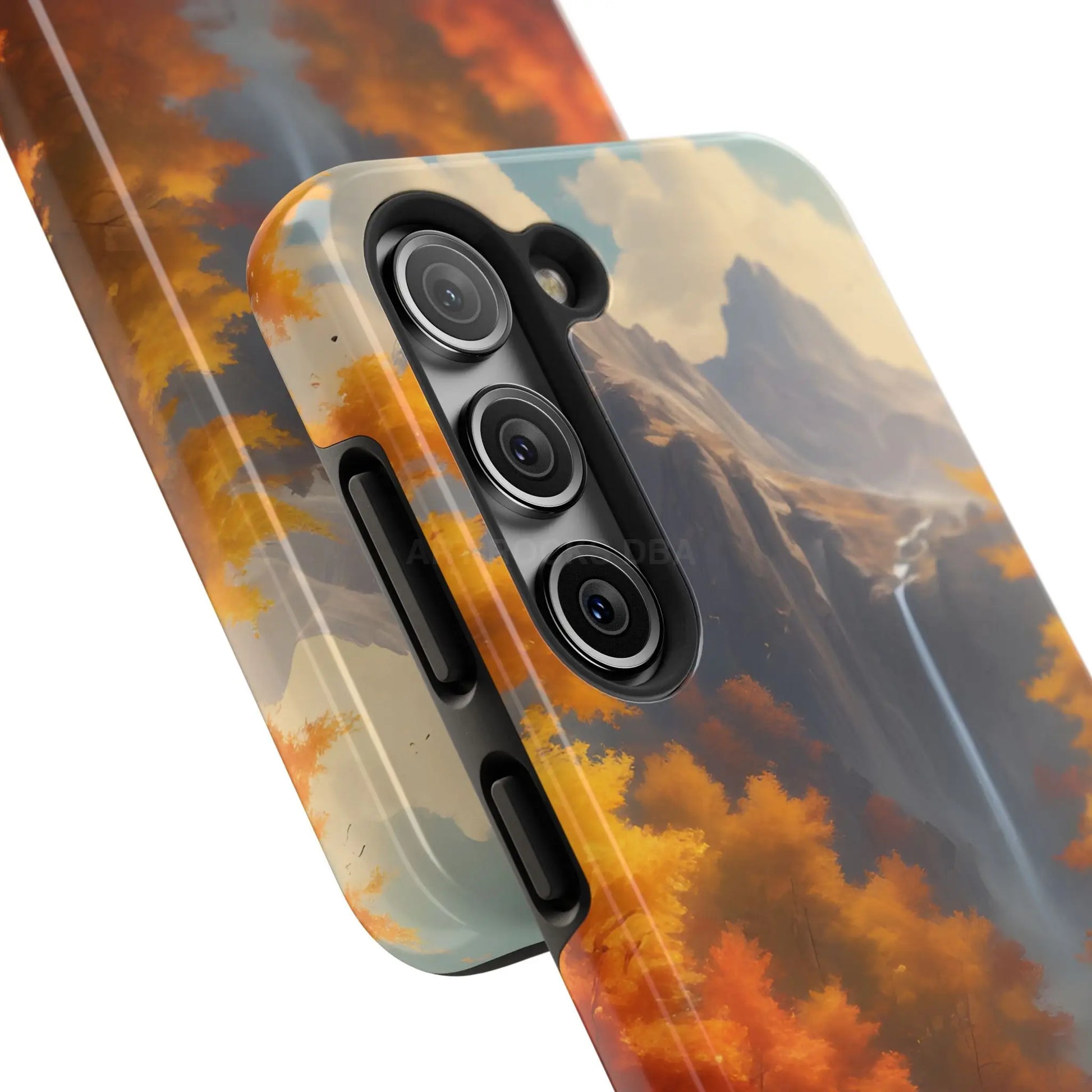 Autumn Waterfall Phone Cases Tough Phone Cover for Nature Lovers Fall Aesthetic Accessories Durable Protection Perfect