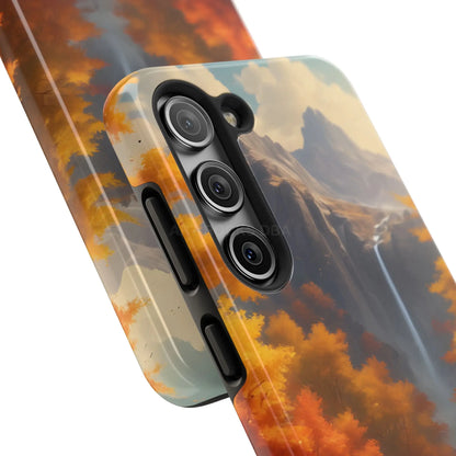 Autumn Waterfall Phone Cases Tough Phone Cover for Nature Lovers Fall Aesthetic Accessories Durable Protection Perfect