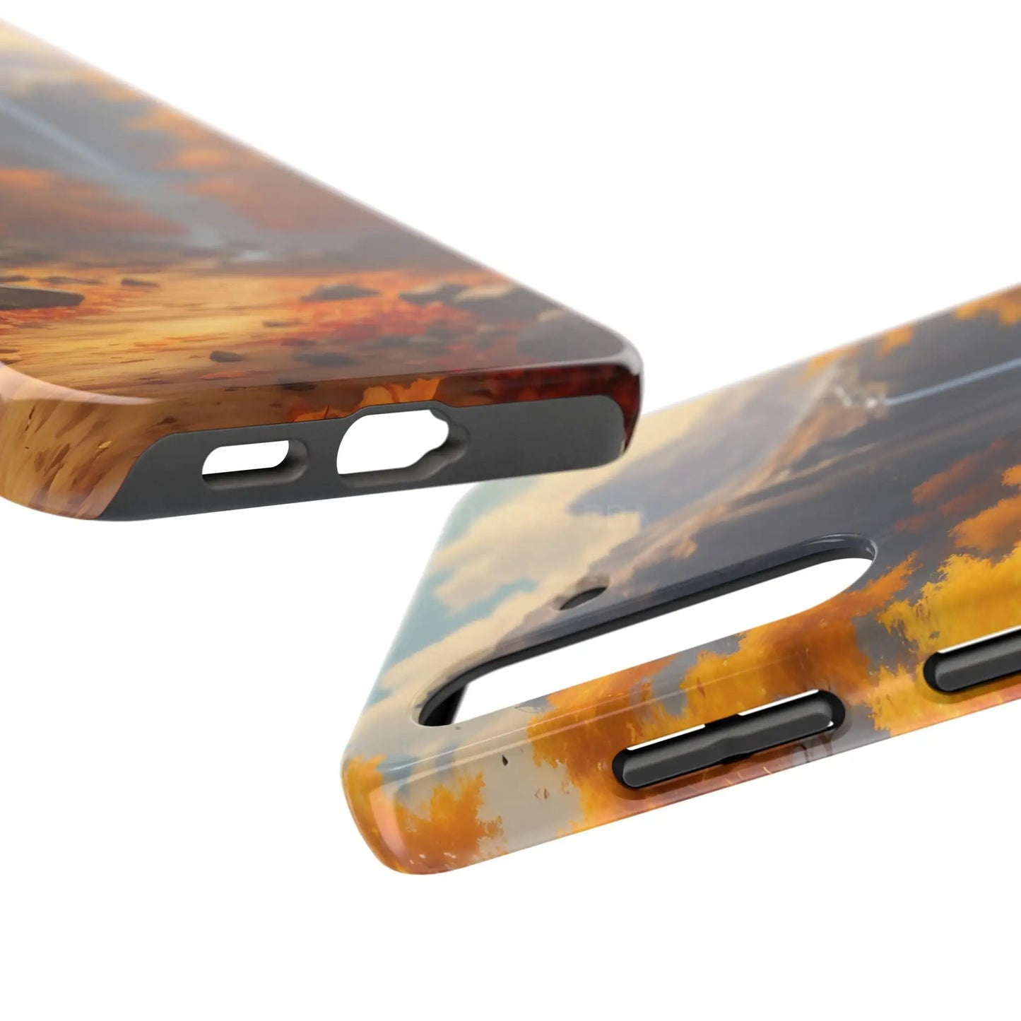 Autumn Waterfall Phone Cases Tough Phone Cover for Nature Lovers Fall Aesthetic Accessories Durable Protection Perfect